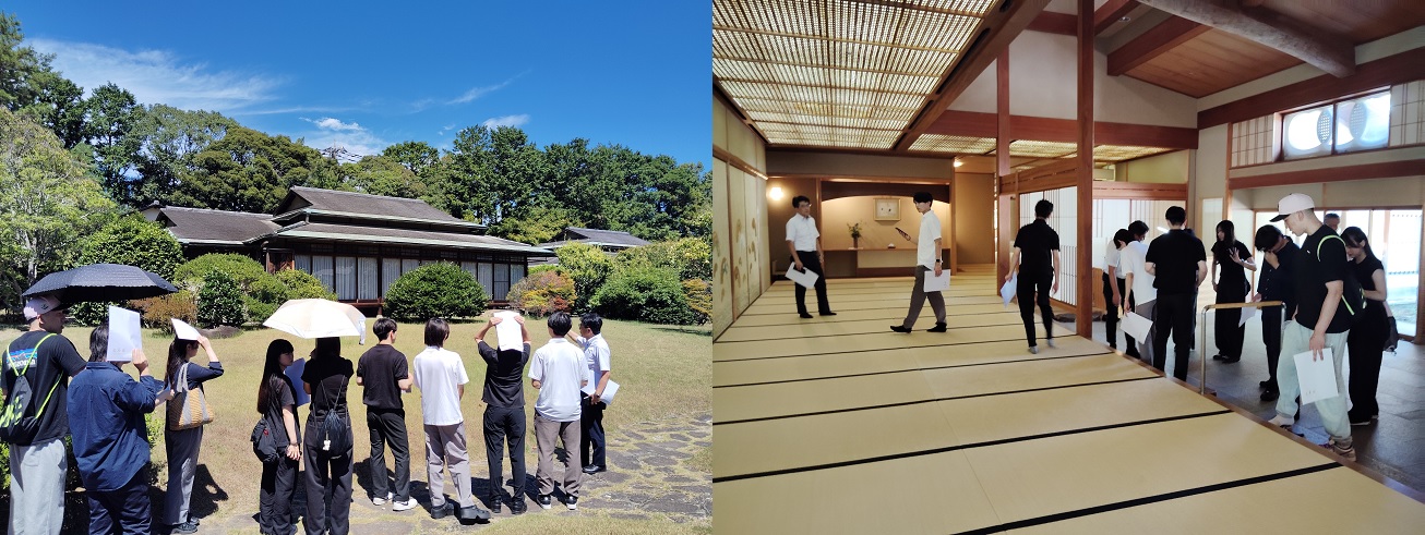 三養荘庭園見学、玄関